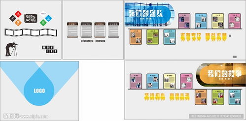 影視攝影攝像工作室公司文化墻設計圖 室內廣告設計